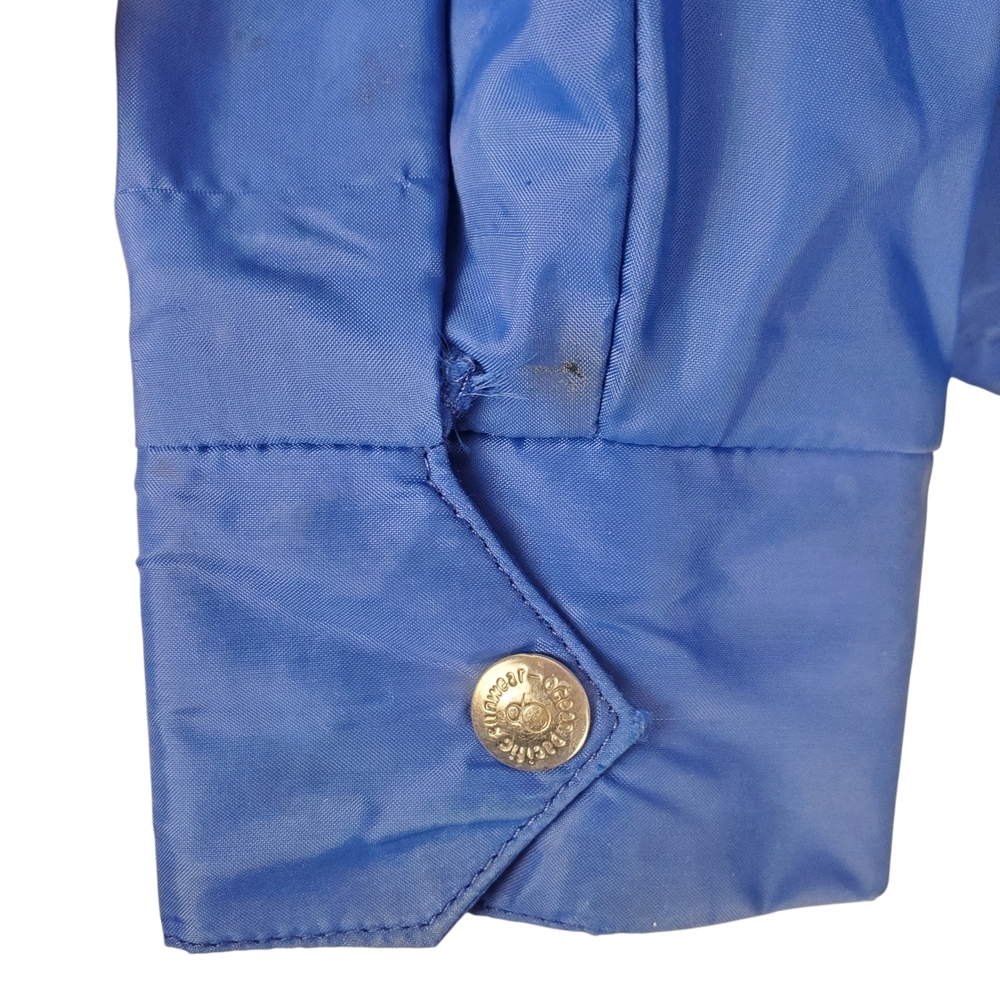 80s OP Blue Windbreaker with Rainbow Stripe. SMALL. #244 - Picture 10 of 15